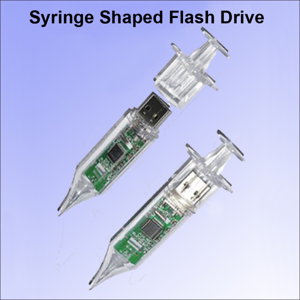 Syringe Shaped Flash Drive - 32 GB with Logo