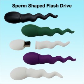 Custom Sperm Shaped Flash Drive - 8 GB Memory  Custom Sperm Shaped Flash Drive - 8 GB Memory