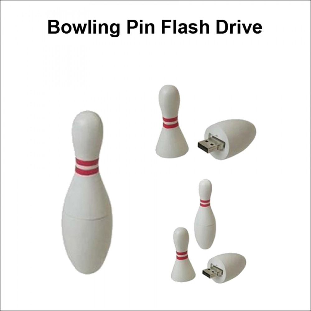 Bowling Pin Flash Drive - 8 GB Memory with Logo