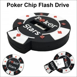 Poker Chip Flash Drive - 256 MB with Logo