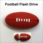 Football Flash Drive - 4 GB Memory with Logo