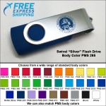 Personalized Swivel Flash Drive - 32 GB Memory - Body PMS 295