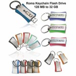 Promotional Roma Keychain Flash Drive - 8 GB Memory