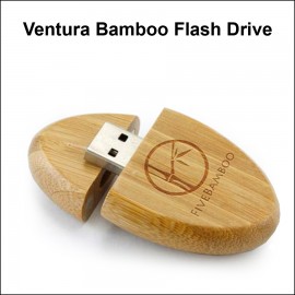 Ventura Bamboo Flash Drive - 4 GB with Logo  Ventura Bamboo Flash Drive - 4 GB with Logo