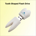 Logo Branded Tooth Shaped Flash Drive - 16 GB