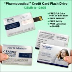 "Pharmaceutical" Credit Card Flash Drive - 8 GB Memory with Logo