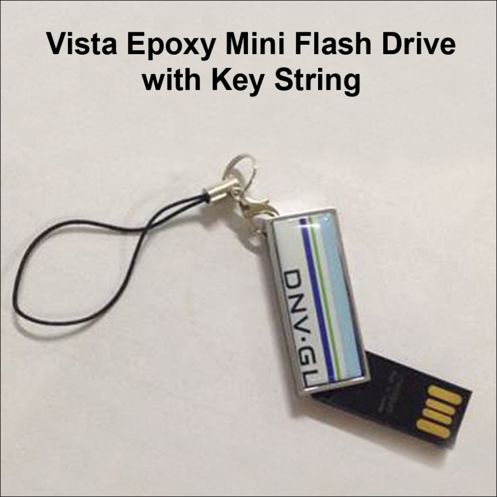 Promotional Vista Epoxy Mini Metal Flash Drive - 32 GB Promotional Vista Epoxy Mini Metal Flash Drive - 32 GB