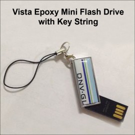Promotional Vista Epoxy Mini Metal Flash Drive - 32 GB