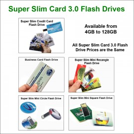 Personalized Credit Card Flash Drive 3.0 - 4 GB Memory
