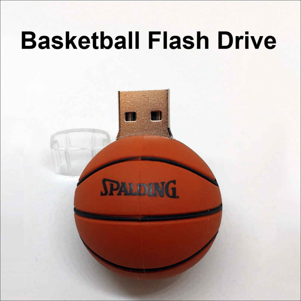 Basketball Flash Drive - 16 GB Memory with Logo Basketball Flash Drive - 16 GB Memory with Logo