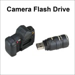 Promotional Camera Flash Drive - 8 GB Memory
