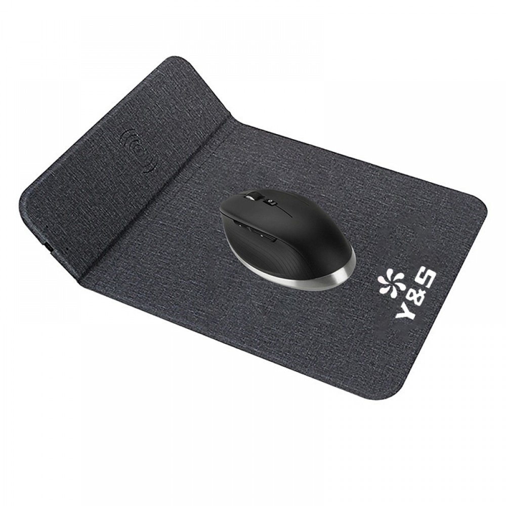 Wireless Charger Mouse Pad With Kickstand with Logo