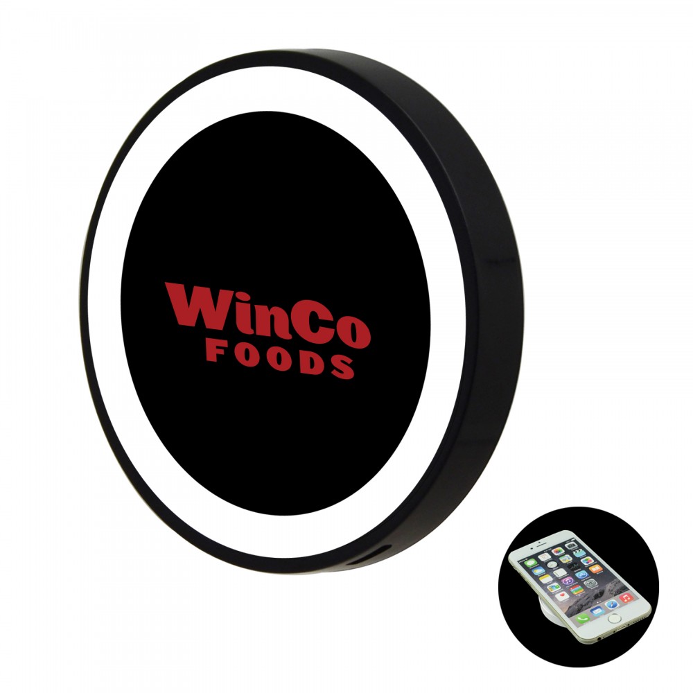 Mambo Wireless Charging Pad (White) with Logo