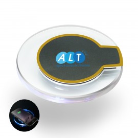 Bongo Wireless Charging Pad (Black/Yellow) with Logo  Bongo Wireless Charging Pad (Black/Yellow) with Logo