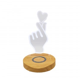 Custom 5W Wireless Charger w/Night Light  Custom 5W Wireless Charger w/Night Light