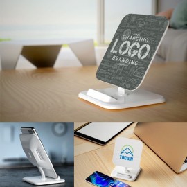 Logo Branded Square 10W Wireless Charging Stand