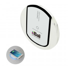 Kenya Wireless Charging Pad (Black) with Logo