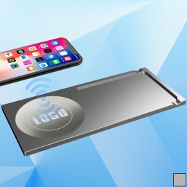 Wireless Charging Station With Desktop Finishing System with Logo