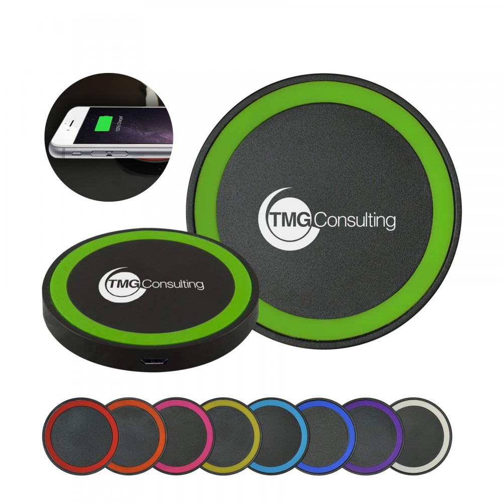Promotional Black Wireless Phone Charging Pad