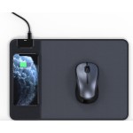 Logo Branded iMojo Qi L15 Wireless Leather Mouse Pad Charger