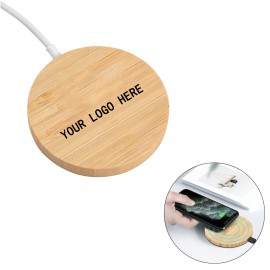 Promotional 15W Bamboo Wireless Charger