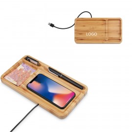 Promotional 10W Wooden Wireless Charging Station
