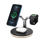 3 in 1 25W Wireless Magsafe Charging Dock Station For iPhone Apple watch air pods pro with Logo