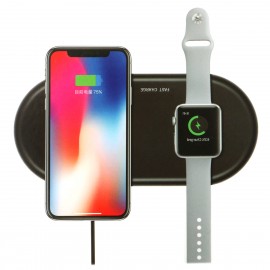 Customized Wireless Charging Pad including Apple Watch Charging Dock (Charging Cord Required)