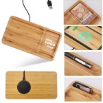 Wood Wireless Charging Pad with Logo