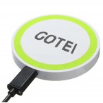 5W Round QI Fast Wireless Charger with Logo