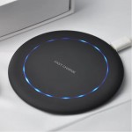 Logo Branded 10W Round Desktop Wireless faster Charger for phone