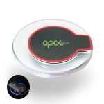 Bongo Wireless Charging Pad (Black/Red) with Logo