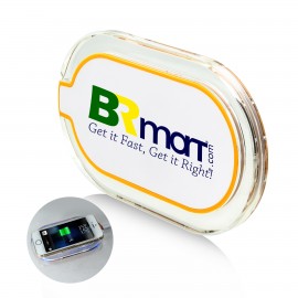 Mango Wireless Charging Pad - Yellow with Logo  Mango Wireless Charging Pad - Yellow with Logo