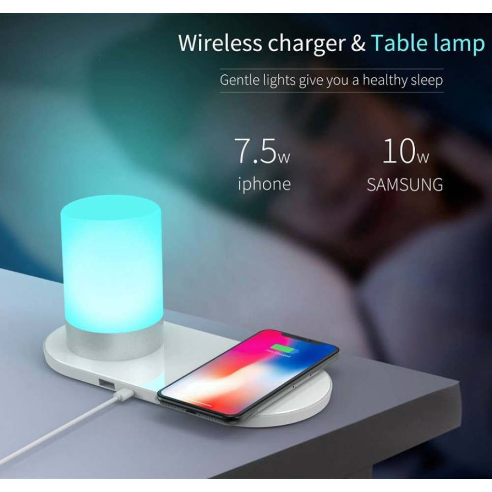 RGB Wireless Qi Charger Lamp (Type-C) RGB Wireless Qi Charger Lamp (Type-C)