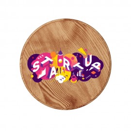 Lake Forest Maple 5W Wireless Charger with Logo  Lake Forest Maple 5W Wireless Charger with Logo
