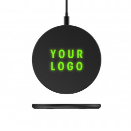 Logo Branded Wireless Charger With LED Light