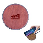Promotional 15W Wooden Circular Wireless Charger