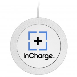 iBevel Plus 15W Wireless Charger With Aluminum Trim with Logo  iBevel Plus 15W Wireless Charger With Aluminum Trim with Logo