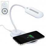 LED Desk Lamp with Wireless Charger with Logo