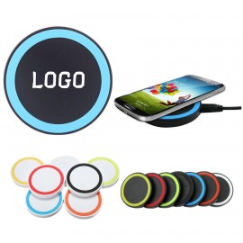 Custom Round Wireless Phone Charging Pad  Custom Round Wireless Phone Charging Pad