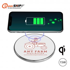 Pomona 15W Qi Wireless Charger-15W wireless charger with Logo  Pomona 15W Qi Wireless Charger-15W wireless charger with Logo