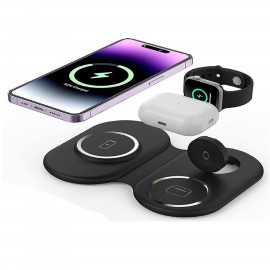 Custom 3 In 1 Folding Wireless Charger