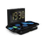 Foldable Usb Charging Alarm Clock&15 W Wireless Charger