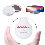 Round Qi Wireless Charging Pad with Logo