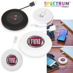 Wireless Charger W/Built-In Cable with Logo