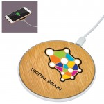 Promotional Bamboo Print Wireless Charger