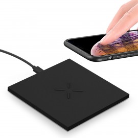 10W Square Ultra-Thin Fast Wireless Charging Pad with Logo