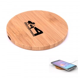 Personalized Bamboo Wireless Charger Pad