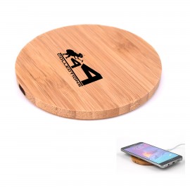 Personalized Bamboo Wireless Charger Pad  Personalized Bamboo Wireless Charger Pad