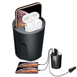 Personalized 10w 15w Wireless Charger Cup Holder , Wireless Charging pad Stand For iPhone Samsung and Airpods